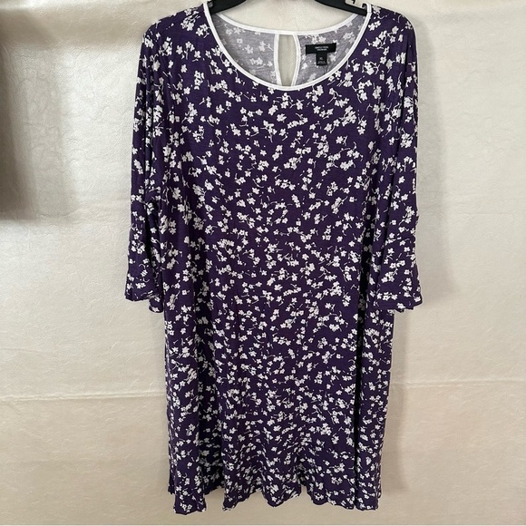 Simply Vera Vera Wang Violet Blossom Dress - Picture 1 of 8